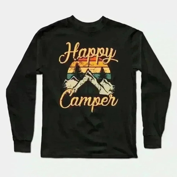 Tops - Happy Camper Long Sleeve Tee
